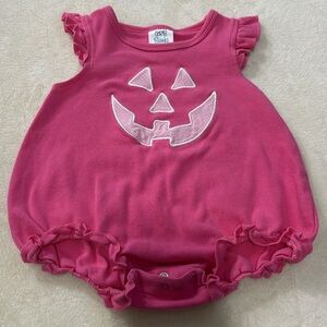Pink Pumpkin Baby Romper